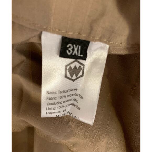 Flexcamo Ripstop Tactical Water Resist Pants Men’s 3X Khaki Cargo Combat NEW Pkg - Picture 4 of 10